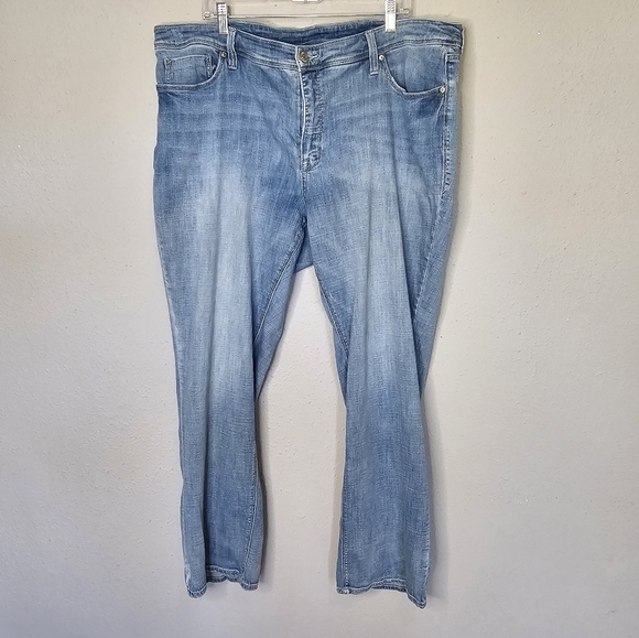 Seven7 Jeans Size 24‎ Stars and Seven Back Pocket Straight Leg High Rise - Picture 4 of 17